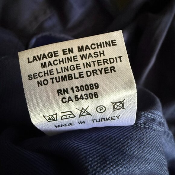 Jared Lang Men's Navy Dress Shirt with Contrast Trim - Picture 6 of 7